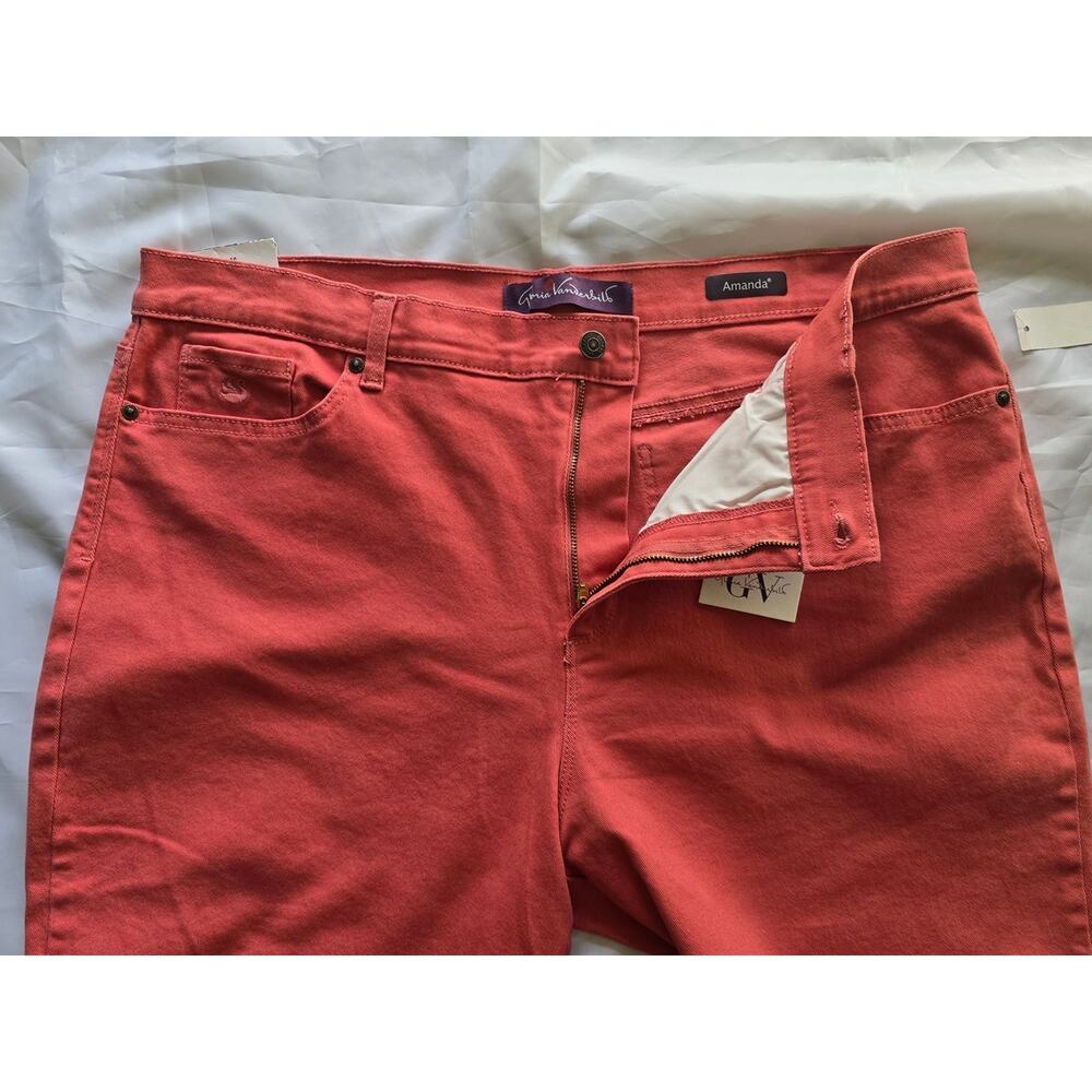 NWT Gloria Vanderbilt Straight-Leg Jeans in Persimmon - Picture 3 of 8